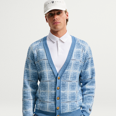 Nike Tartan Men's Loose Golf Cardigan. Nike.com
